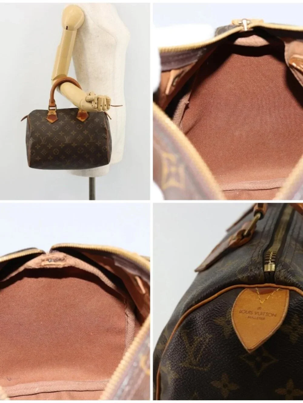 LOUIS VUITTON Monogram Speedy 25 Hand Bag M41528 LV Auth 180577